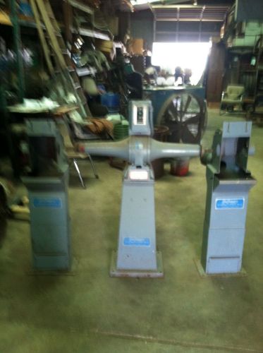 Cincinnati Electrical Tool Co. pedestal grinder buffer w/ dust collector shrouds