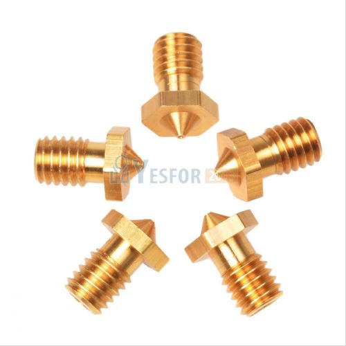 5PCS E3D Printer Accessory 0.4mm Nozzle 3D Printer Extruder Head for E3D J-head