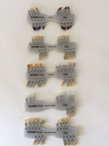 IPS Ivoclar Vivadent E.max Shade Guides For Labs: Essence, Incisal, Dentin, Etc