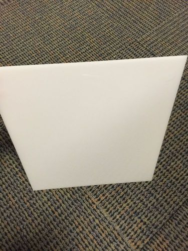 Qty 25 each 12&#034; x 13&#034; Nominal sheets 2447 cast white 1/8&#034; acrylic