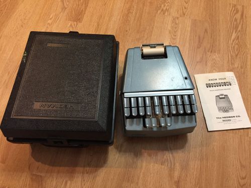 Vintage Hedman Stenoprint Reporter Model Touch Shorthand Machine, Case, Manual