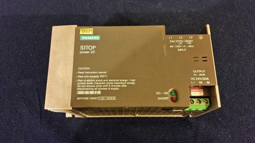 Siemens SITOP Power20 24V Power Supply 6EP1436-1SH01