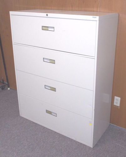 Beige 4-Drawer Steelcase Metal Lateral File, Used