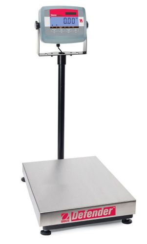 Ohaus Defender 3000 Bench Scale Rectangle, D31P60BR, 150lb x 0.02lb