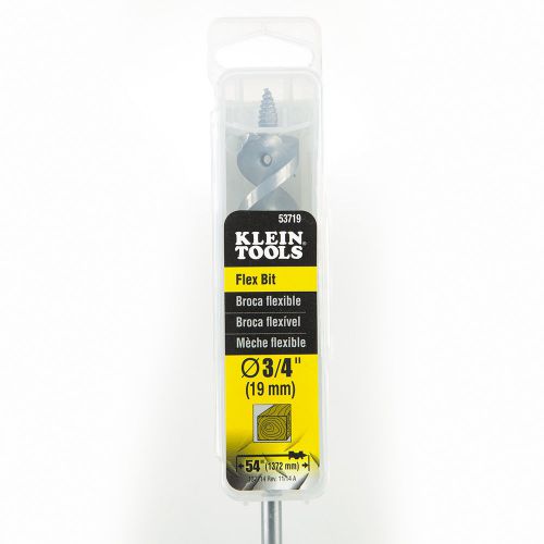 New klein tools 53719 flex bit auger 3/4&#039; x 54&#034; (19mm x 1372mm) for sale