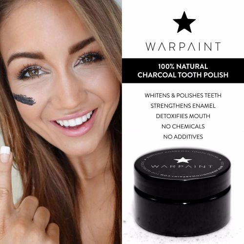 Warpaint 100% Natural Teeth Whitener (Toothpaste) 1 tub = 150 uses!