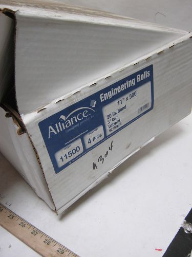 Alliance Engineering Rolls (1) 11” x 500&#039; (1) 18” x 500&#039; (11500) Lot of 2