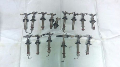 Lot 15 Draft Beer Faucets w/ Handle &amp; Faucet Shank - Keg Kegerator Tap Dispenser