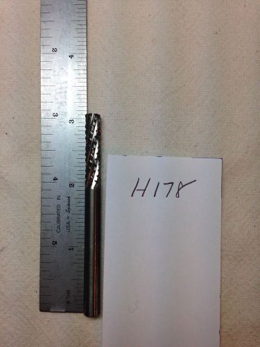 1 NEW 1/4&#034; SH. CARBIDE ROUTER BURR. CUTS FIBER GLASS, PLASTIC. USA MADE {H178}