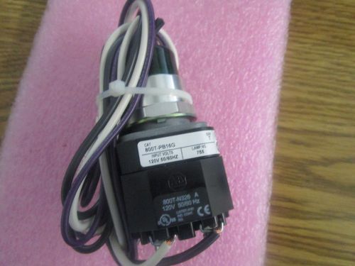 Allen Bradley Cat. # 800T-PB16G  Momentary Contact Push Button Switch.  Green &lt;