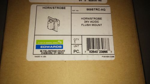 EDWARDS 869STRC-AQ NEW IN BOX HORN/STROBE 24V AC/DC SEE PICS #A79