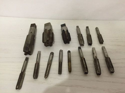 Lot of 14 Tap Thread Cutter Machinist Tools Greenfield NTD Dormer