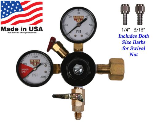 USA Made Beer Regulator MFL Check Valve w/1/4&#034; &amp; 5/16&#034; Barbs (RG301-Ebay)