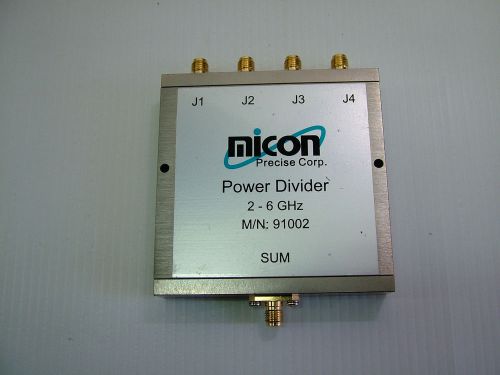 2 - 6GHz RF Divider Combiner Micon 91002 SMA 4 way 2.4GHz 5.8GHz APPS