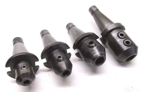 4 ENDMILL TOOL HOLDERS w/ NMTB40 SHANKS - 3/8&#034;, 1/2&#034;, 3/4&#034;, 7/8&#034;