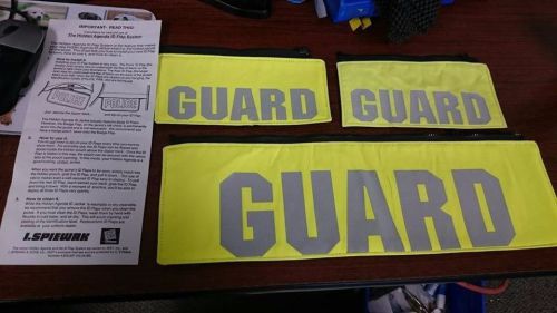 Spiewak: hidden agenda reflexite yellow flaps w-silver guard lettering for sale