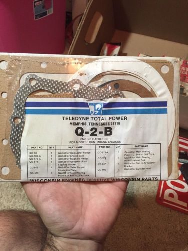 Teledyne Total Power Engine Gasket Sets Part Number Q – 2-B New Sealed Nos