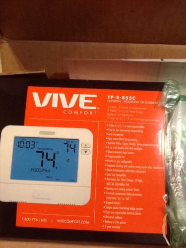 VIVE TP-S-855C UNIVERSAL DIGITAL RESIDENTIAL/COMMERCIAL , TSTAT NEW!