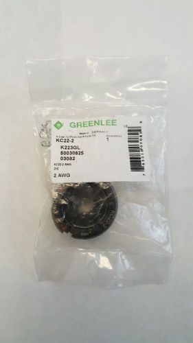 GREENLEE KC22-2 DIE,2 AWG