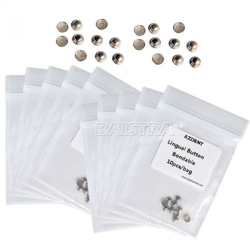 10 Bags Dental Orthodontic Lingual button for bondable Round base 10pcs/Kit