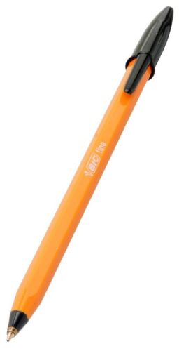 VINTAGE BIC  FINE POINT BLUE INK ORANGE BODY NOSTALGIC PEN! BRAND NEW QTY 1 EACH