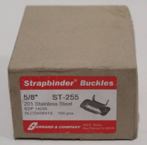 Gerrard Company Strapbinder ST-255 201 Stainless Steel Buckle SLCOX0541S 100 Pcs