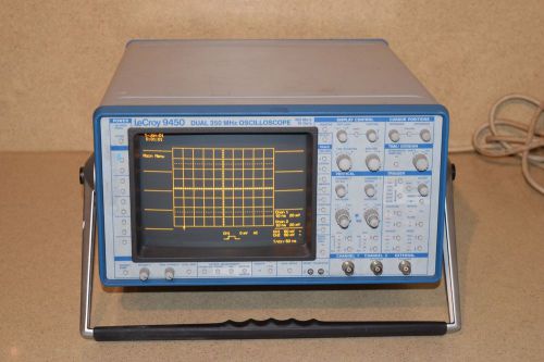 Lecroy 9450 dual 350mhz oscilloscope 400 ms/s 10 gs/s (b9) for sale