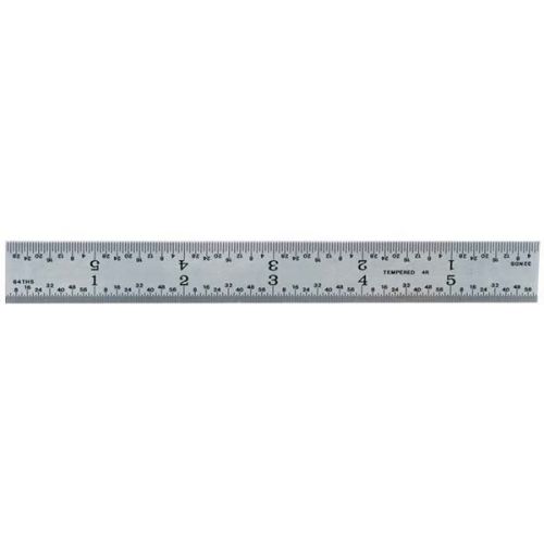 TTC 57-064-006 Rigid Steel Rule-Width:3/4&#034; 20 PK