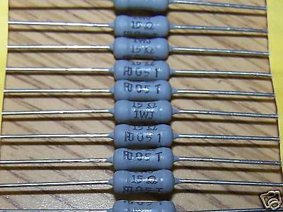 10 pcs 15 ohms 1W  resistors. P/N RSU1W150JT, by Allen Co., Robert (RGA)