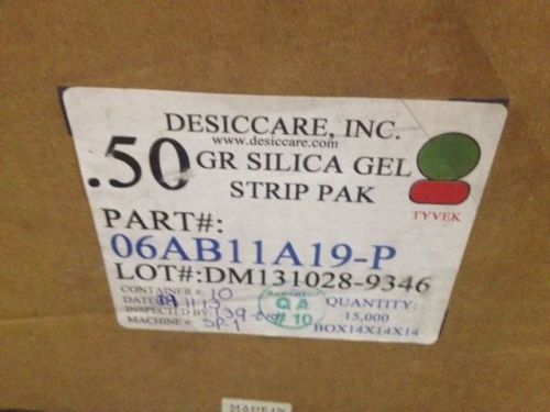 DESICCANT SILICA GEL .5 GRAM STRIP PAK 06AB11A19-P  15,000/SPOOL (NEW)