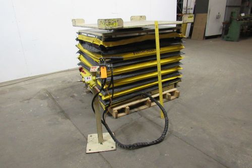 KNIGHT 4000Lb. Cap. 12&#034;-40&#034; Pneumatic Lift Table W/Rotate &amp; Brake  52&#034;Sq. Top