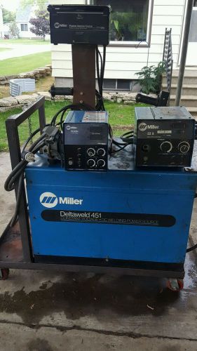 Miller deltaweld 451 mig welder 60 series 22a feeders