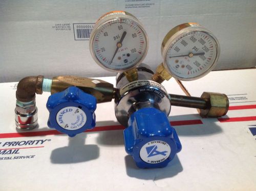 ADVANCED SPECIALTY GAS REGULATOR  UPE375540 CGA-540 Oxygen shut off valve #7