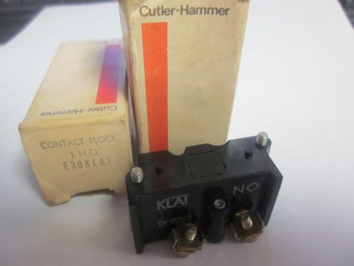 NEW LOT OF 2 CUTLER-HAMMER  CONTACT BLOCK  E30KLA1................YK-114