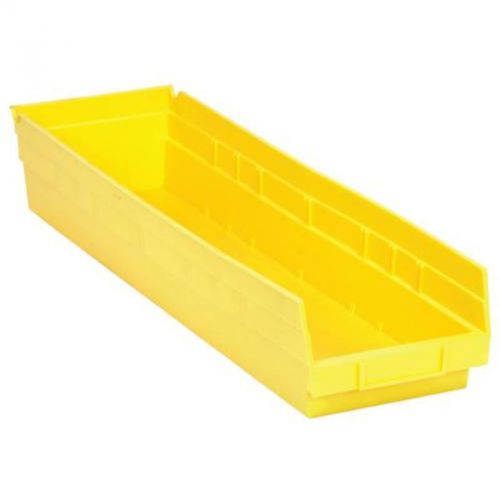 Shelf bin 23-5/8x6-5/8x4 ylw quantum storage systems storage containers qsb106yl for sale