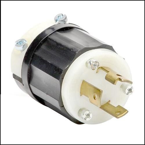 Leviton 2621 30 Amp 250 Volt Locking Device Plug, NEMA L6-30P