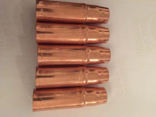 (5) 23-62 tapered 5/8&#034; insulated fixed nozzle mig welder 2/4 fits lincoln tweco for sale