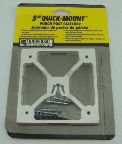 5 Five Inch Quick Mount Porch Post Fastener - Universal Building Systems Inc.