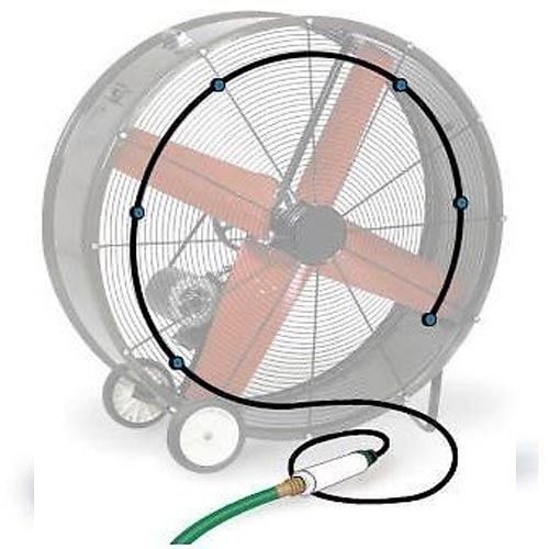 FAN MISTER KIT - MISTING KIT Commercial 48&#034; to 60&#034; Fans - 6 mister nozzles