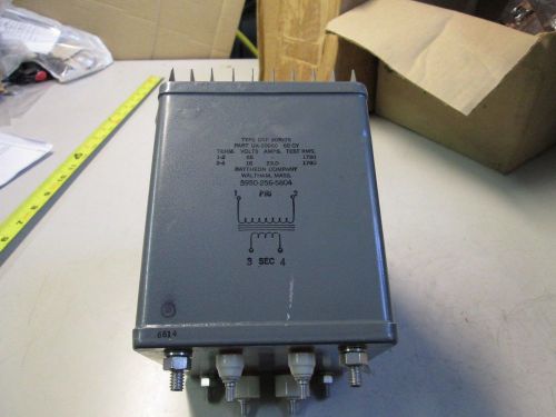 Transformer type crp 303975 p/n ux10060 60 cy 1-2 65 3-4 16 amps 23.0 rms1780 b2 for sale