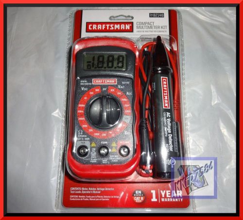 CRAFTSMAN DIGITAL MULTIMETER WITH *Bonus*AC VOLTAGE DETECTOR BRAND NEW!