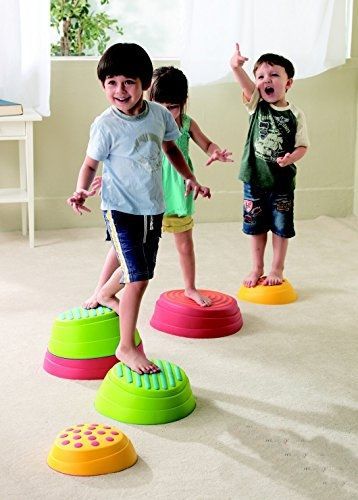 Kiddies Paradise Rainbow River Stones Walking Game - Assorted Sizes - Set of 6 -