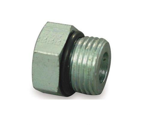 7/16-20 SAE Male Thread O-Ring Boss Steel 7500 PSI Hydraulic MORB Plug Fitting