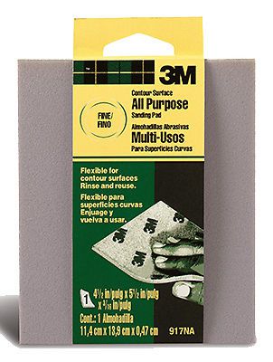 3M 917 3M Contour Surface Sanding Sponge-FINE SANDING SPONGE