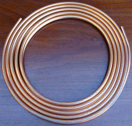 .250 1/4&#034; OD x 25&#039; Feet New Soft Copper Refrigeration HVAC Tubing