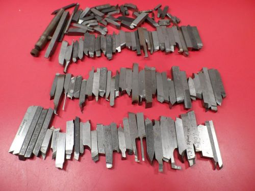 Machinist Lathe Tools: Lot of 100+ HSS Tool Bits, Mostly 3/8&#034;