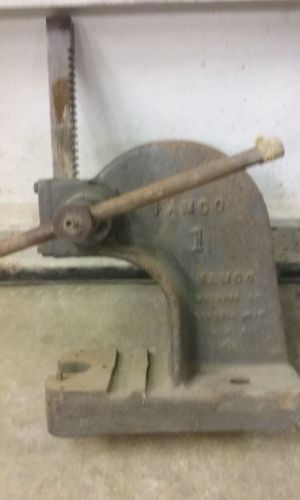 Famco No.1 3/4 Ton Arbor Press Made in USA Vintage  Benchtop Press