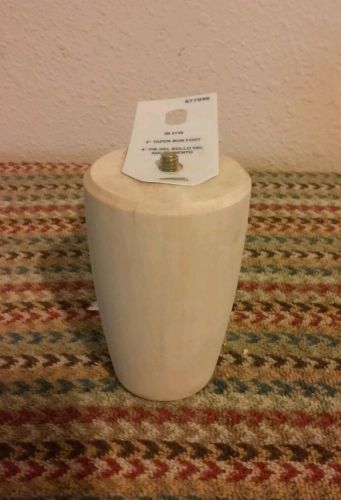 Waddell Mfg. 2 5/8&#034; X 4&#034; Round Taper Furniture Chair Foot IM 2748