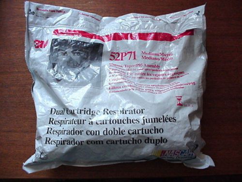 3M 52P71 Dual Cartridge Respirator/Organic Vapor/NO RESERVE