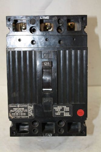 GENERAL ELECTRIC TED134125 CIRCUIT BREAKER